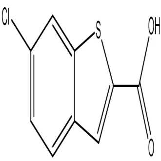 6- chlórbenzo [b] tiophene -2- karboxylová kyselina; CAS č.: 26018-73-5